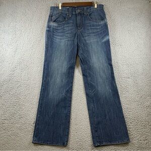 Rock & Republic Jeans Men's Jagger Straight Leg Stretch Washed‎ Blue Size 32x30